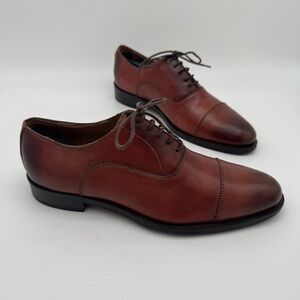 To Boot New York Dover Brown Leather Lace Up Cap Toe Oxford Size 8 M